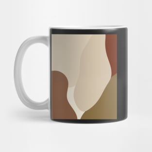 Minimal Modern  Abstract Shapes Warm Tones  Design Mug